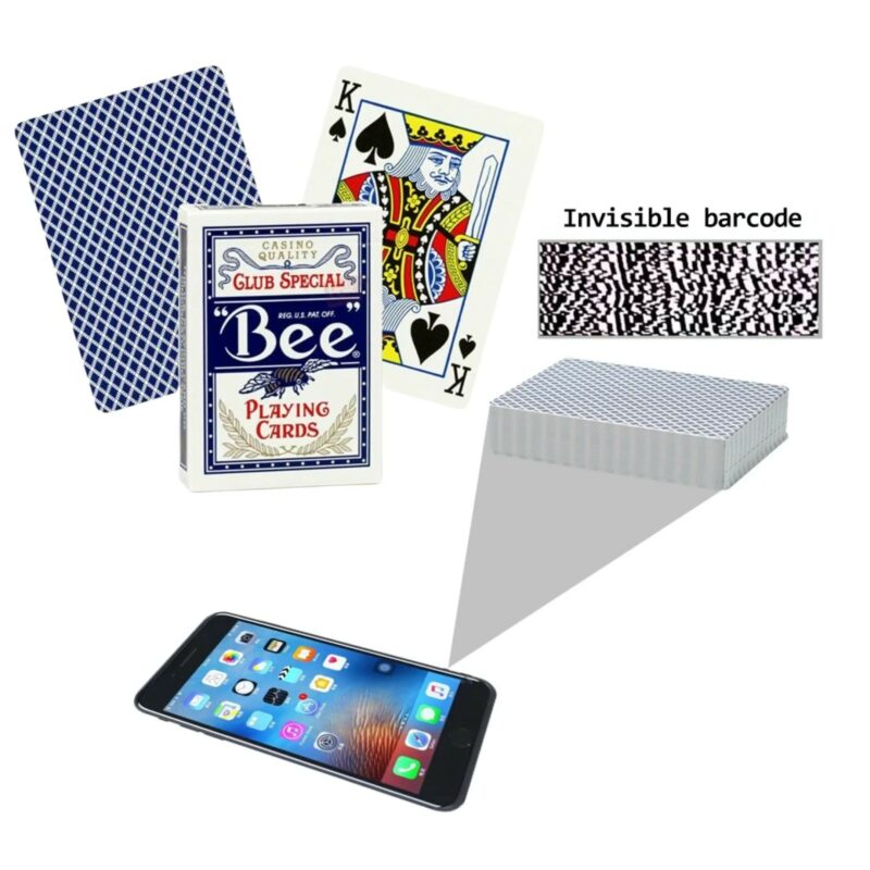 Bee No 92 Barcode Cheating Poker Cards for Video Poker Hand Analyzer