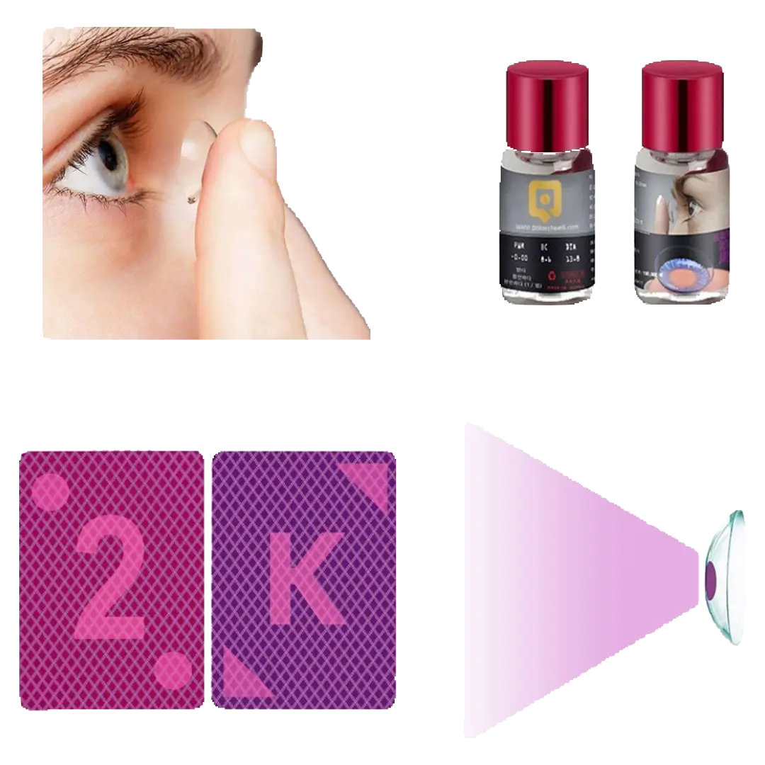 Lentilles de contact infrarouges