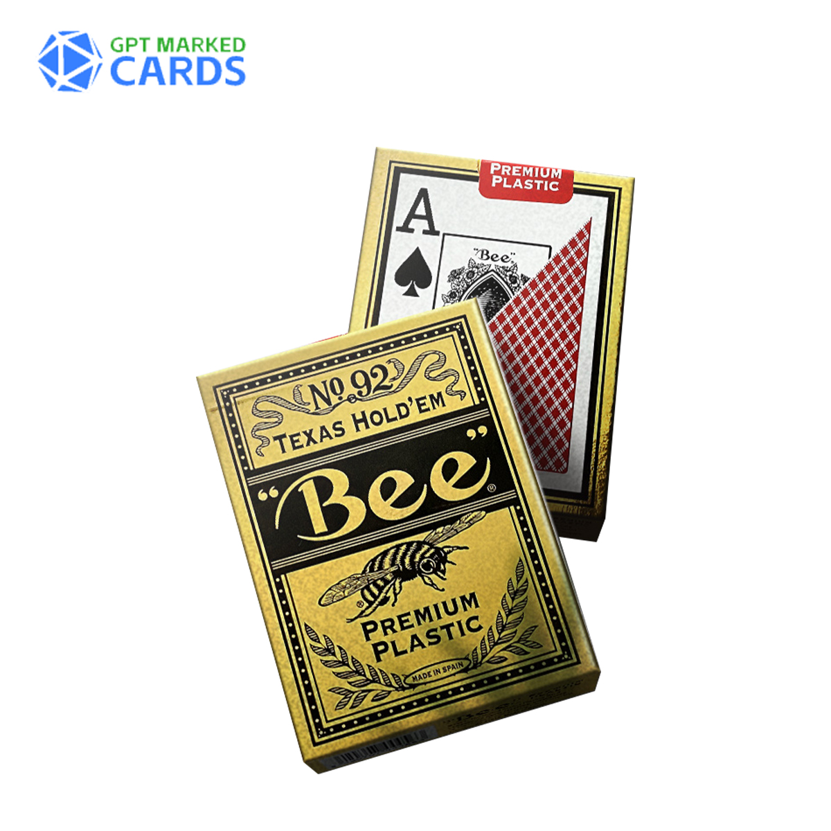 Bee Barcode-Karten für Texas Hold'em – Professionelle markierte Pokerkarten 3 Bee Barcode-Karten für Texas Hold'em – Professionelle markierte Pokerkarten