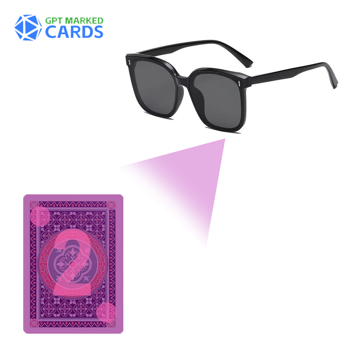 Óculos de detecção de cartas infravermelhos - Vantagem imbatível em jogos de pôquer