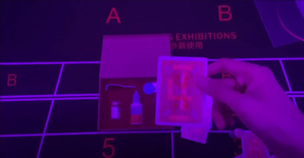 invisible contact lenses for cheating playing cards