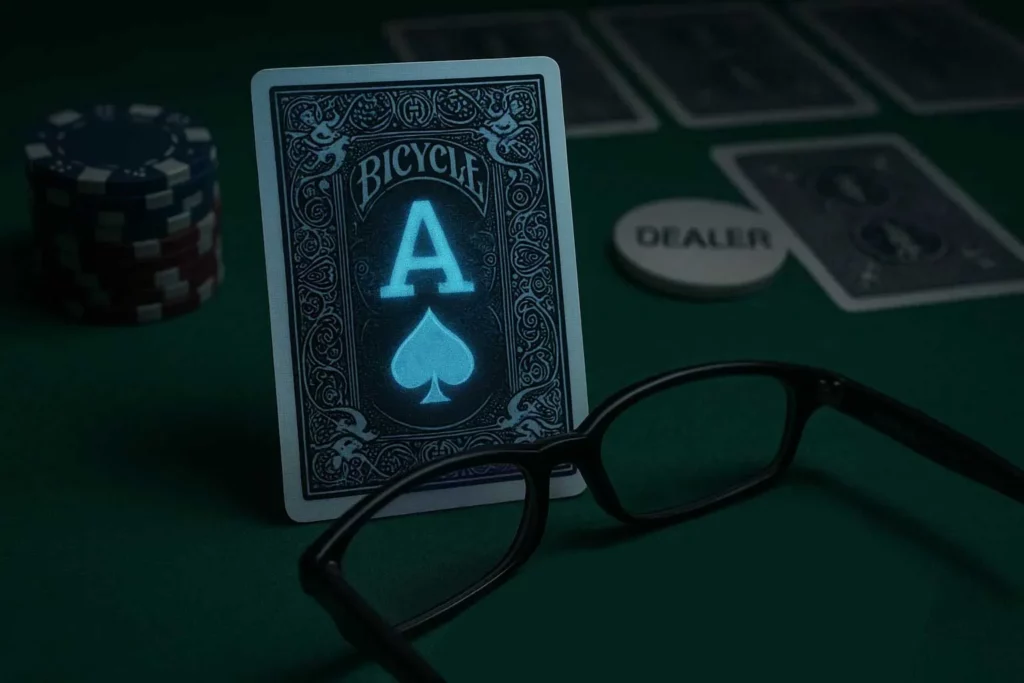 Infrared marked Bicycle poker card with invisible ink for Texas Hold'em